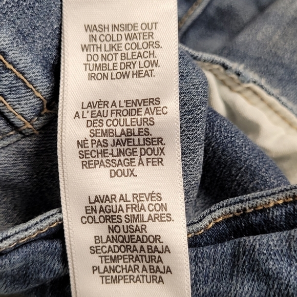 GOOD AMERICAN Good Legs High Waist Distressed Crop Skinny Jeans Size 6 / 29 - Picture 9 of 14